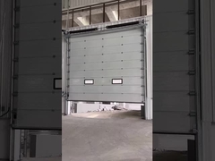 Industrial sectional door working video