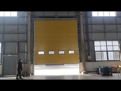 Wind Resistant Sectional Industrial Door Heat Insulating For Factory And Hangar