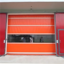 Insulated PVC High Speed Door Speed Closing 0.6-0.8m/s Superior Thermal Insulation PVC Red