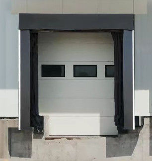 Buy ISO 9001 Reinforced Loading Dock Shelter Weather Protection With HDG Steel Arc online manufacture