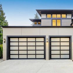Buy CE Certified Residential Automatic Electric Overhead Sectional Aluminum Frame Garage Door With Garage Doo online manufacture