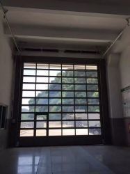 Buy Low Price Residential Automatic Black Aluminum Clear Segmented Garage Door online manufacture