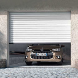Buy Industrial Automatic Insulated Metal Sandwich Panel Steel Exterior Section Sliding Lift Overhead Garage Roll Up Door online manufacture