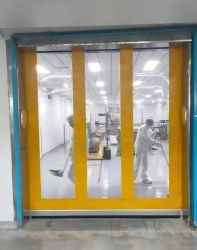 Buy High Speed Rolling Opening Method PVC Door Easy Replacement Simple Maintenance Self Cleaning Coating online manufacture