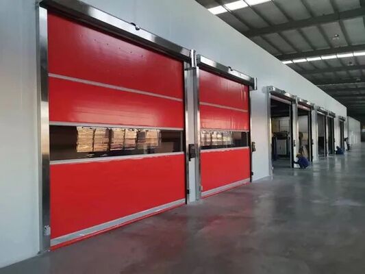 Buy Electric PVC High Speed Spiral Door with 0.8-1.2m/s Opening Speed and 1000-1500 Times/Day Frequency for Industrial Use online manufacture