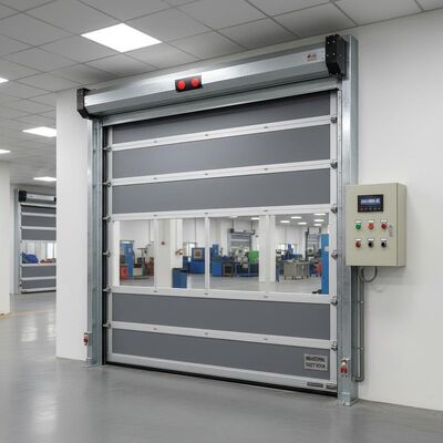 Buy 220V 380V AC Industrial Fast Door Roll up Or Sliding Door Type With Control System Or Sensor Activated For Industrial online manufacture