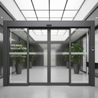 Buy Optional Thermal Insulation Commercial Automatic Sliding Doors Customizable Designs Enhancing Security and Accessibility online manufacture