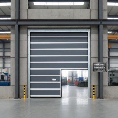 Buy Wind Load 1000N per Square Meter Industrial Fast Door Featuring Opening Speed 0.5 to 2 Meters Per Second Noise Reduction Up to 30dB for Industrial Operation online manufacture
