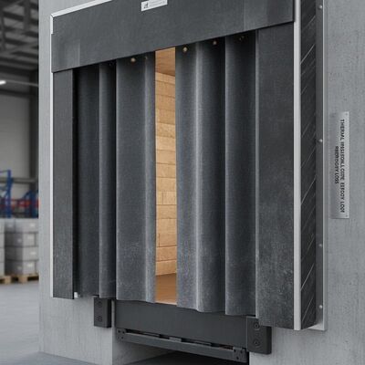 Buy Curtain Thickness 0.8mm Loading Dock Shelter with High Resistance To Wear and Tear Providing Thermal Insulation to Reduce Energy Loss online manufacture