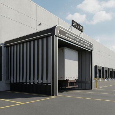 Buy 20 to 60 degrees Celsius Commercial Loading Dock Shelter Protecting Loading Docks Weather Improving Energy Efficiency online manufacture