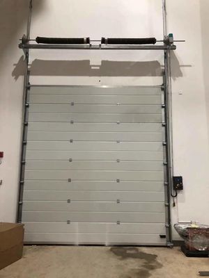 0.4mm Galvanized Steel Industrial Sectional Doors RAL9006 / RAL9002 Color