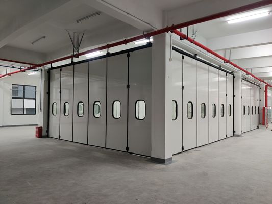 Customized Grey Folding Doors No Motor With Cast Iron Hinges
