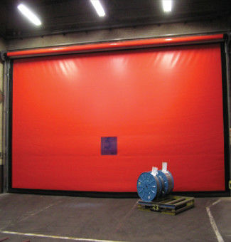 Wind Resistant Industrial Fast Door Exterior PVC High Speed Fold Up Doors