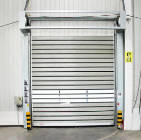 Spiral Hard Fast Rolling Door 2 Rows Windows 2000mm - 8000mm Height