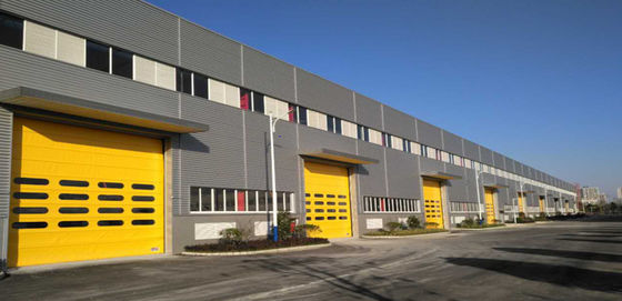 Fast Vertical Lift Fabric Doors High Strength PVC Coated Cloth For Industry
