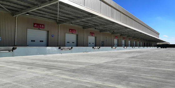 Wind Resistance 450N/m2 Industrial Sectional Doors Garage Insulated Steel Doors