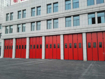 Automatic / Manual Industrial Folding Doors With Hidden Frame Design