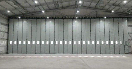 Large Size Industrial Folding Doors Automatic / Manual Opening Method