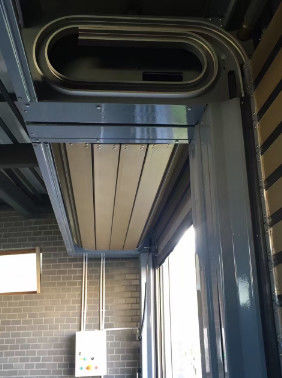 Industrial High Speed Spiral Door Turbine / Elliptical Suction Type Lifting Method