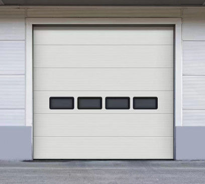 Sectional Garage Doors with Spring Balance System for Easy Manual Operation
