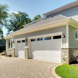 Automatic 40mm Finger Safe Sandwich Panel Commercial Residential Sectional Garage Door