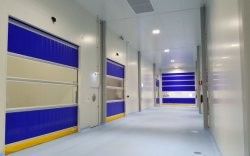 Automatic PVC Fabric Reset Repair High Speed Roller Shutter Fast Roller Shutter Clean Room Fast Action Door