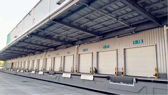 Aluminum Steel PU Foam Sandwich Panel Insulated Automatic Sectional Overhead Garage Door