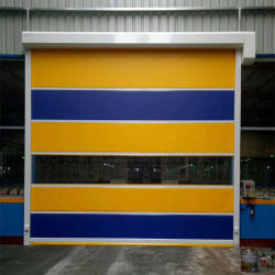 High Speed Rolling Opening Method PVC Door Easy Replacement Simple Maintenance Self Cleaning Coating