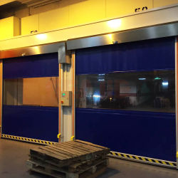 Customizable Resilient PVC Fast Door Frost-Resistant Windows Automatic Track Reset For Performance