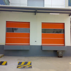 Noise Reduction PVC Fast Door With Dedicated Frequency Conversion Motor Automatic Open Style Up To 30dB Noise Reduction