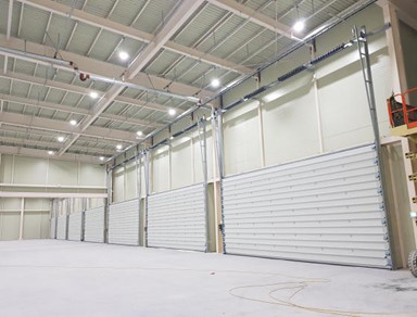 Warehouse Industrial Sectional Doors Automatic Commercial Steel Sectional Door