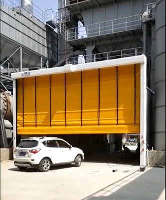 ISO 9001 Fast Stacking Doors PVC Window Fabric Roll Up Garage Doors