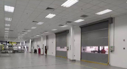 PVC Fabric Roll Up Doors Automatic Fast Acting Roller Doors Industrial
