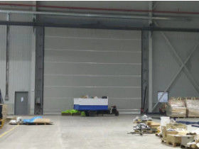 Stackable Fabric Roll Up Doors 0.8mm Thick PVC Coated Cloth