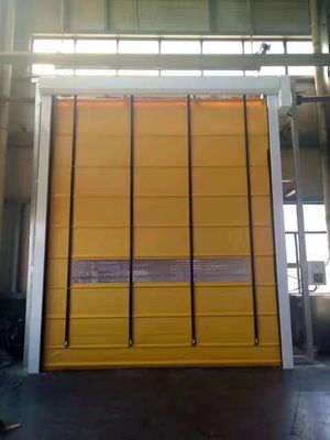 ISO 9001 Vertical Lift Fabric Doors Industry High Speed Stacking Door