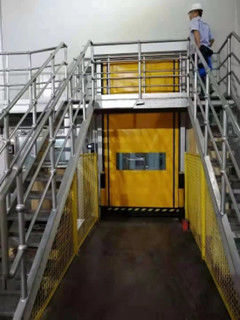Insulated Industrial Fast Door Thickness 1.5mm With Transparent Window