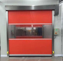 Infrared Security System Industrial Fast Door High Speed PVC Roller Doors